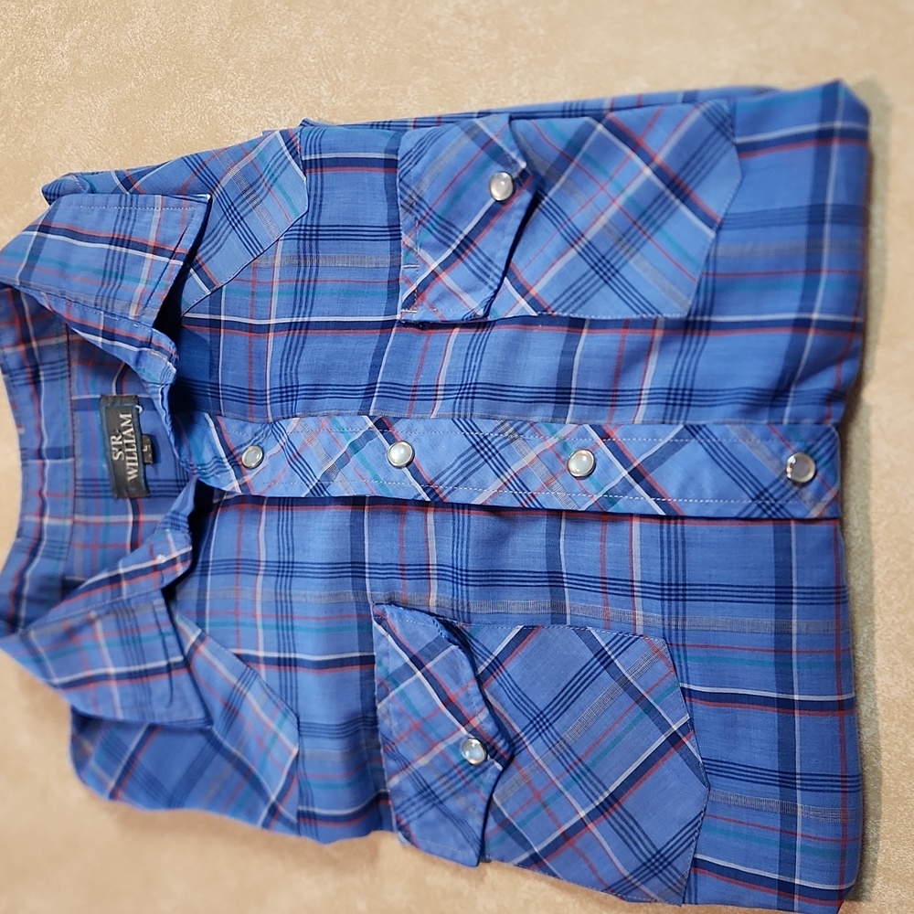 Mens SIR WILLIAM Western shirt. Size large 16-16½